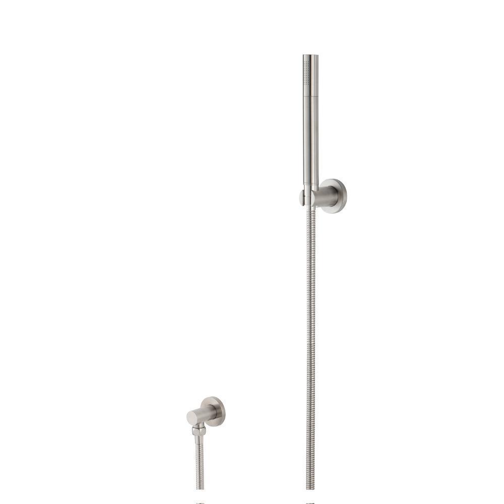 Hand Shower Set With Wall Elbow, Holder and Hose | Brushed Nickel PVD