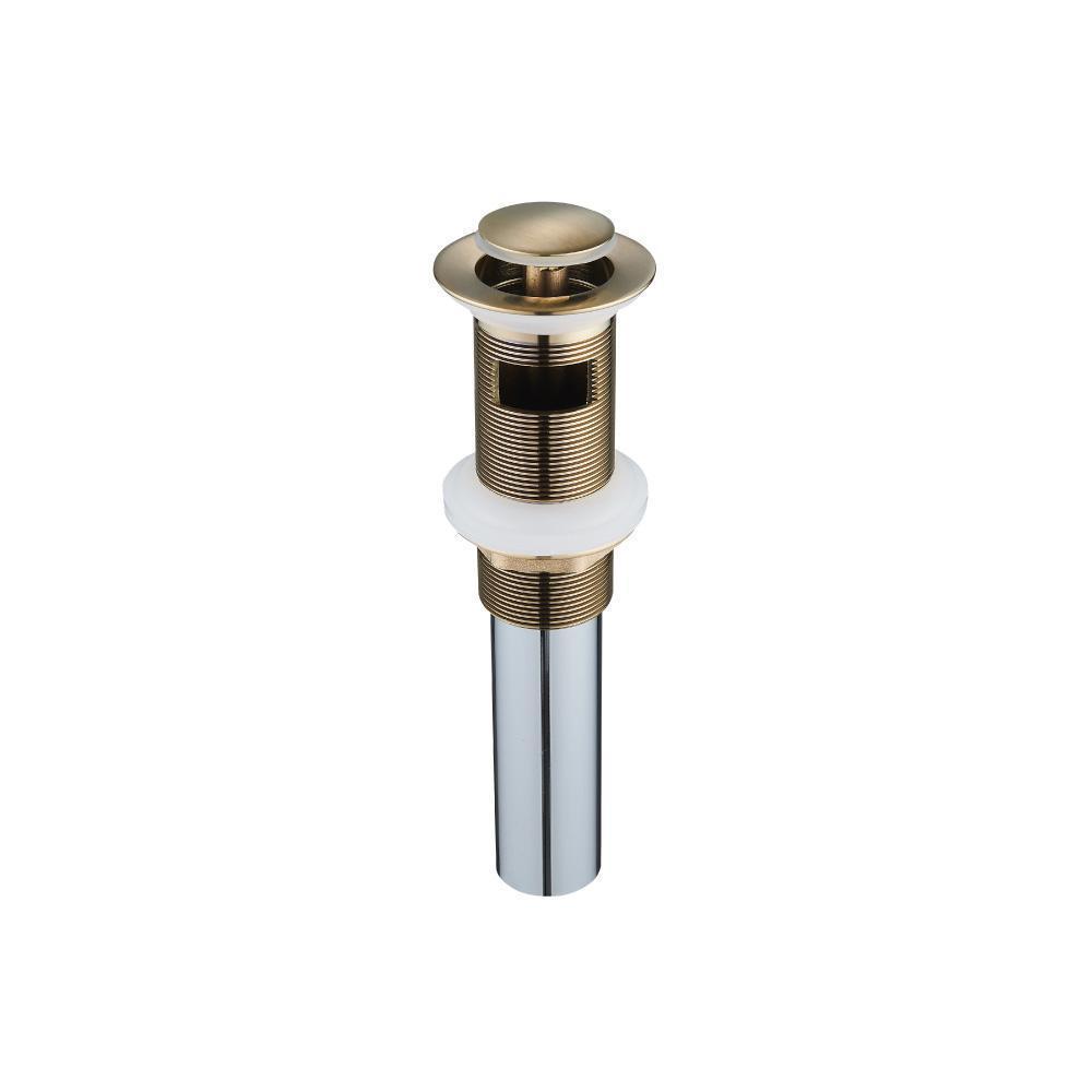 1-1/4" Pop-up Drain Assembly with Overflow | Satin Brass PVD
