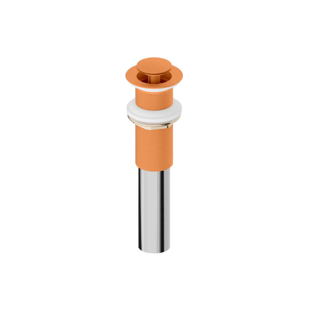 1-1/4" Pop-up Drain Assembly Without Overflow | Terracotta Orange