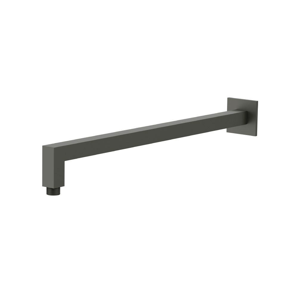 Wall Mount Square Shower Arm - 16" (400mm) - With Flange | Dark Green
