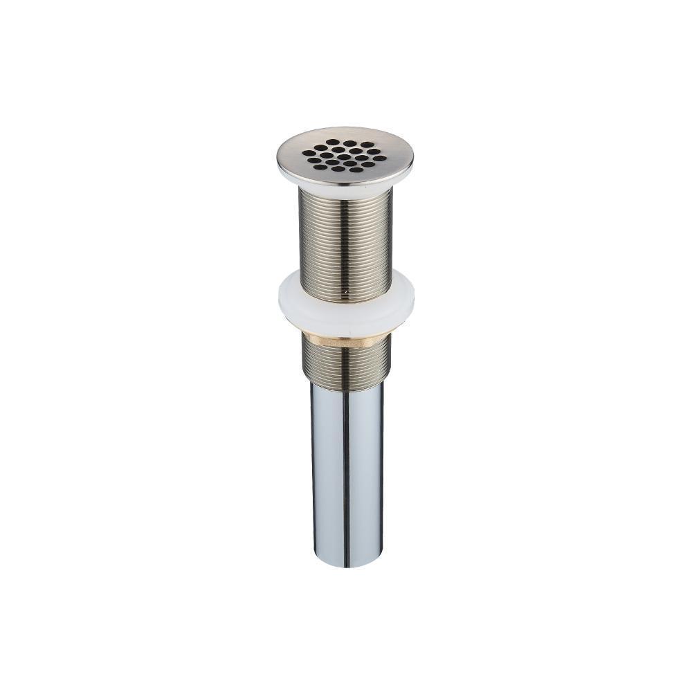 1-1/4" Sink Grid Drain without Overflow | Brushed Nickel PVD