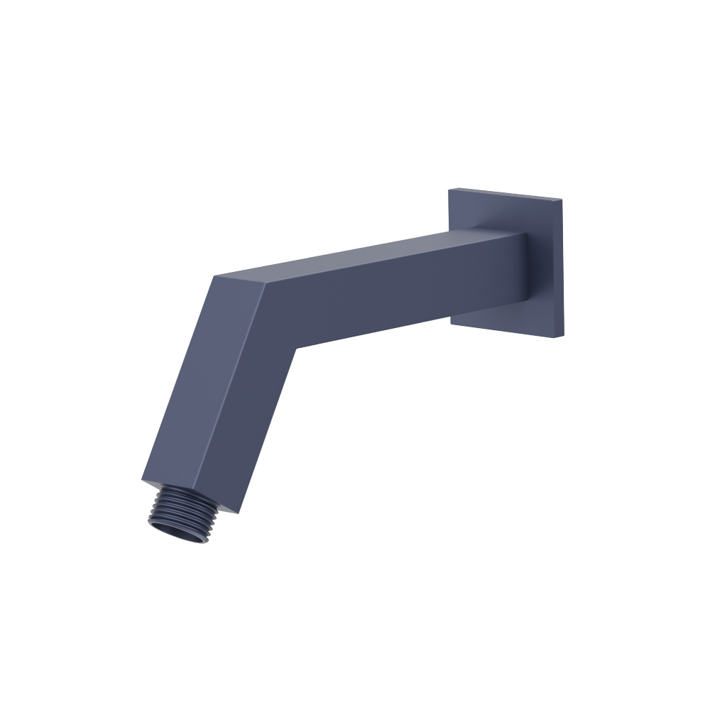 Square Shower Arm With Flange - 7" - With Flange | Navy Blue