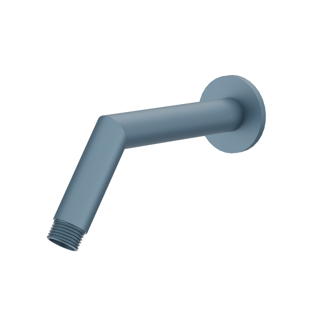 Round Shower Arm With Flange - 7" - With Flange | Blue Platinum