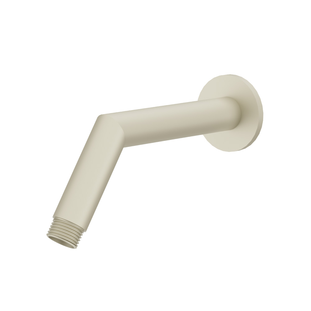 Round Shower Arm With Flange - 7" - With Flange | Light Tan