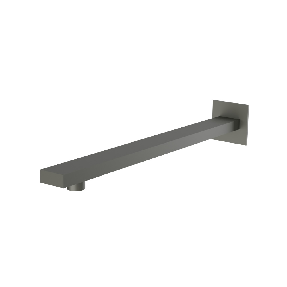 Wall Mount Shower Arm - 15" (385mm) - With Flange | Dark Green