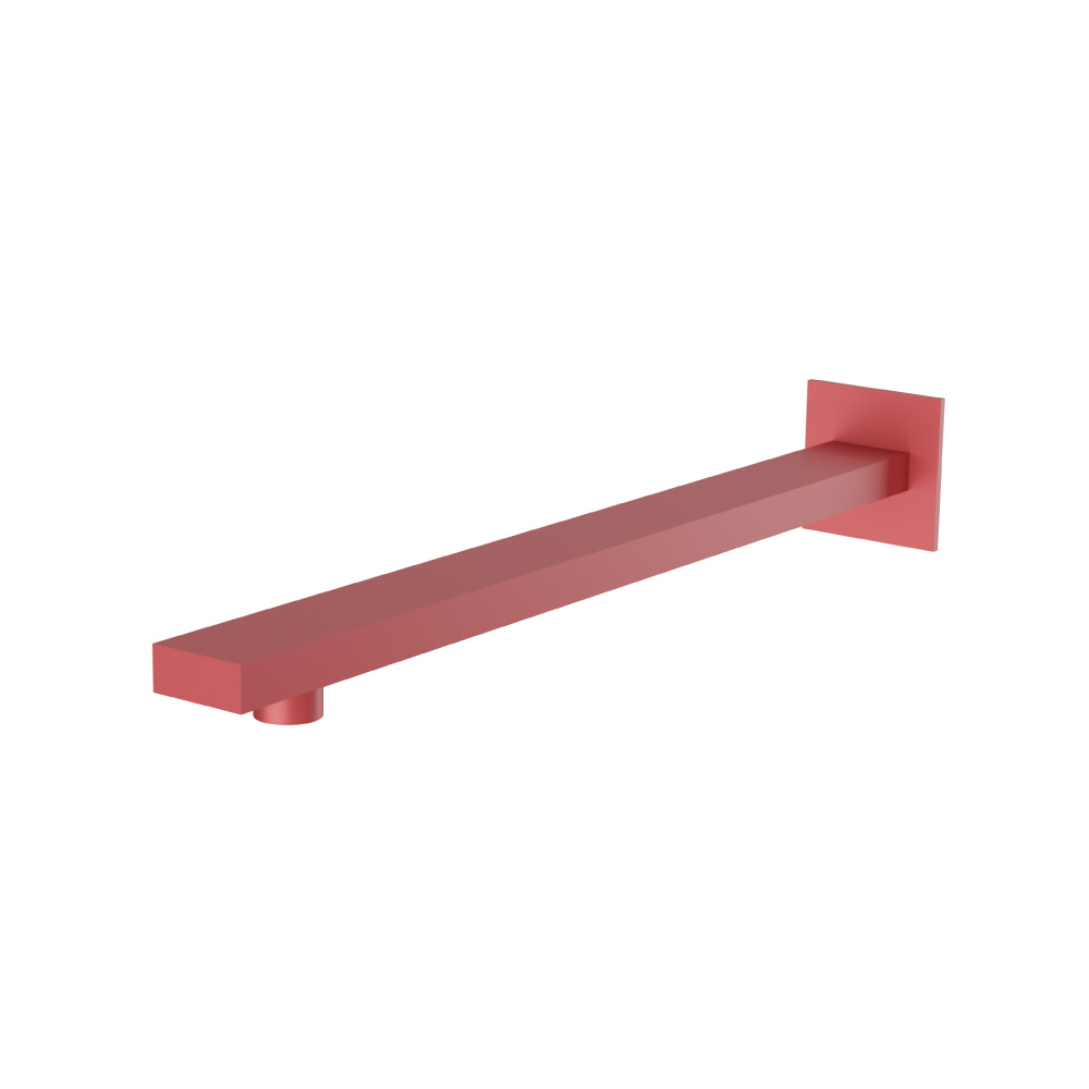 Wall Mount Shower Arm - 15" (385mm) - With Flange | Deep Red