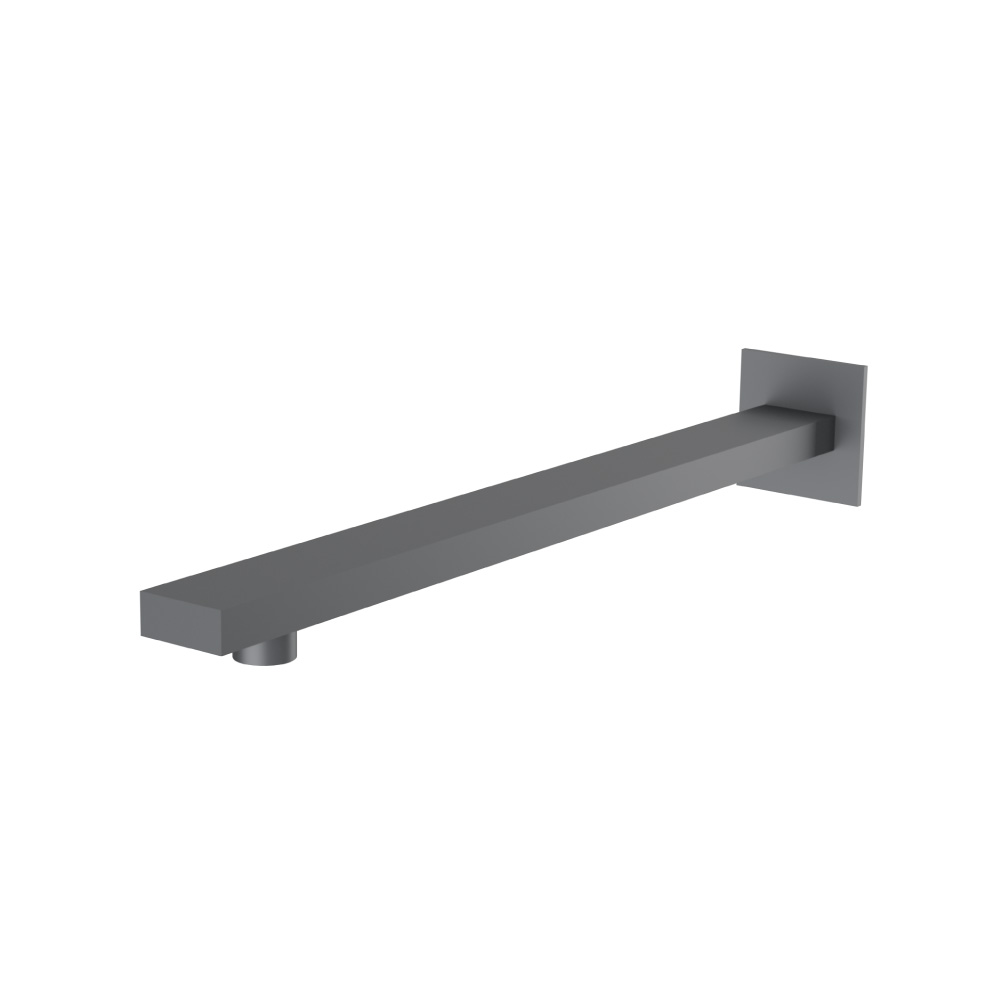 Wall Mount Shower Arm - 15" (385mm) - With Flange | Rock Grey