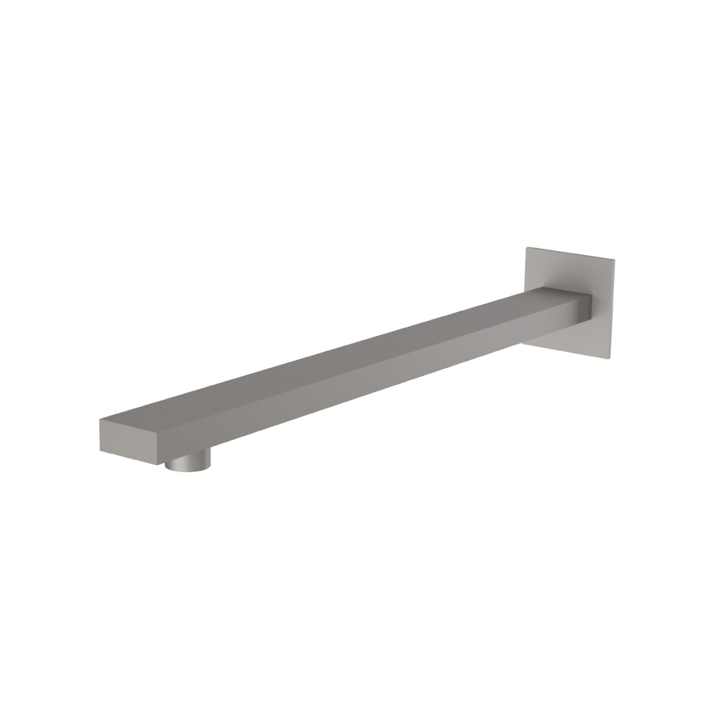 Wall Mount Shower Arm - 15" (385mm) - With Flange | Steel Grey