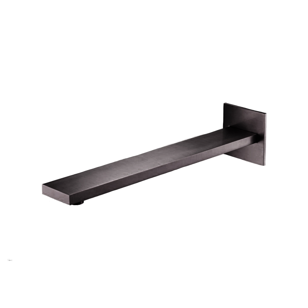 Wall Mount Shower Arm - 16" (400mm) - With Flange | Brushed Gun Metal PVD