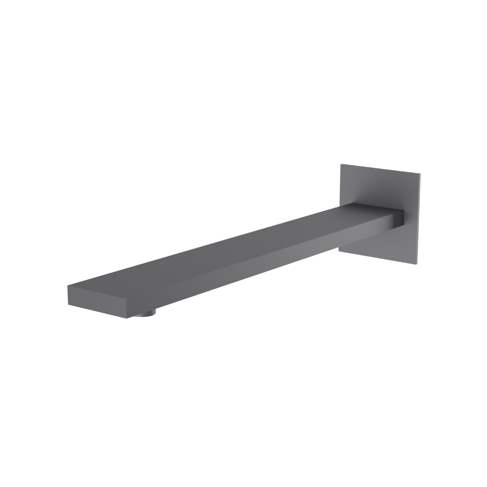 Wall Mount Shower Arm - 16" (400mm) - With Flange | Dark Grey