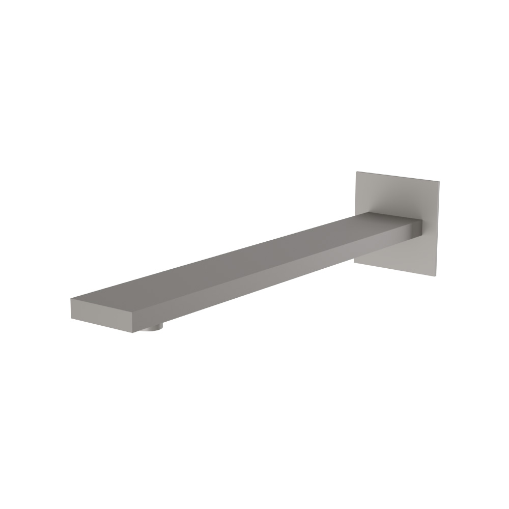 Wall Mount Shower Arm - 16" (400mm) - With Flange | Steel Grey