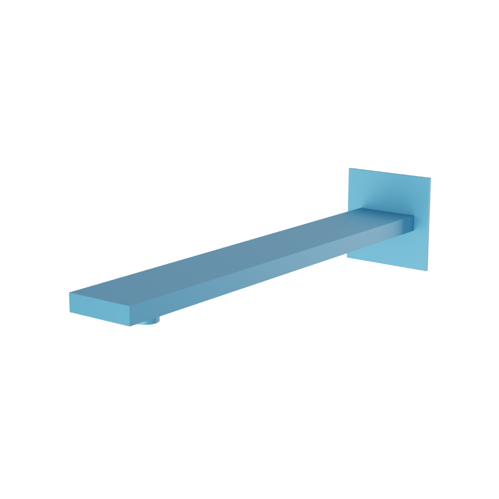 Wall Mount Shower Arm - 16" (400mm) - With Flange | Sky Blue