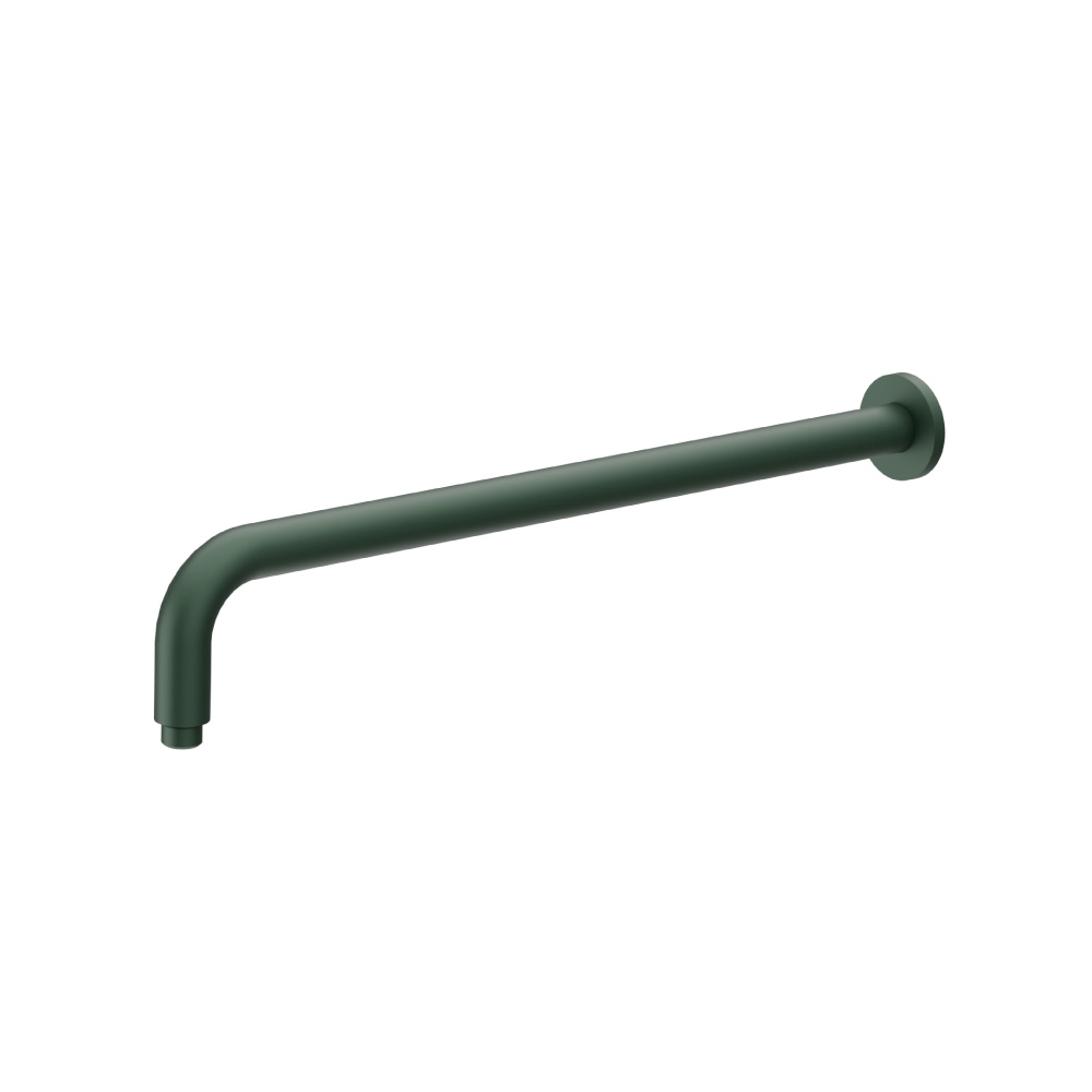 Wall Mount Round Shower Arm - 20" - With Flange | Leaf Green
