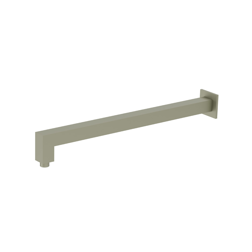 Wall Mount Square Shower Arm - 20" - With Flange | Army Green