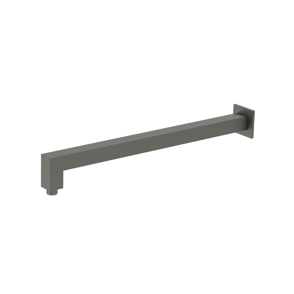 Wall Mount Square Shower Arm - 20" - With Flange | Dark Green