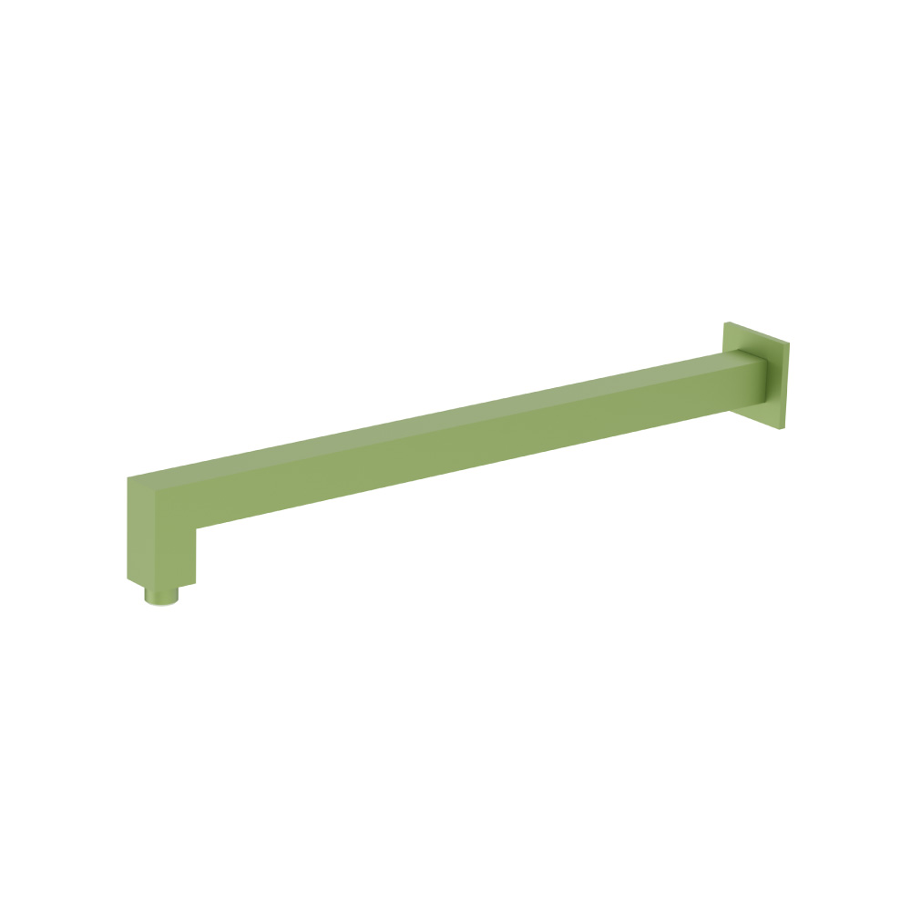 Wall Mount Square Shower Arm - 20" - With Flange | Flusso Green