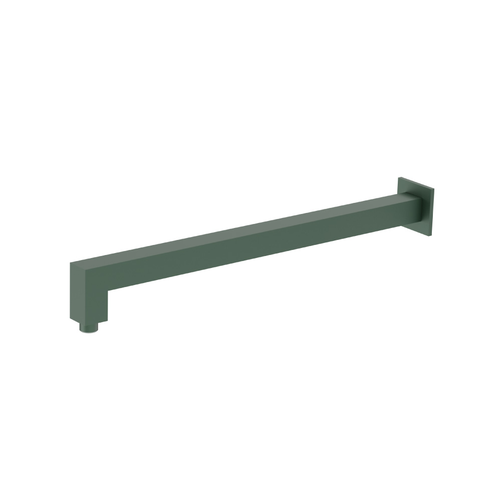 Wall Mount Square Shower Arm - 20" - With Flange | Leaf Green