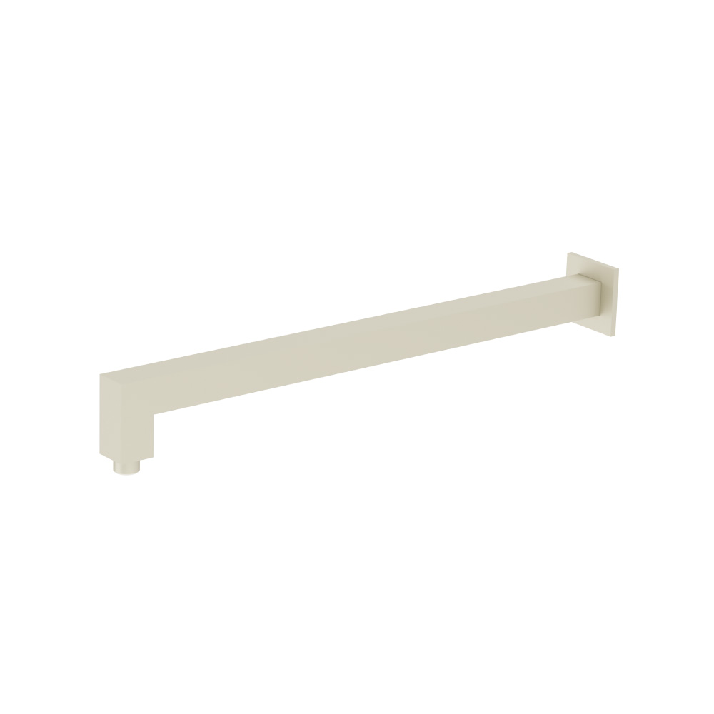 Wall Mount Square Shower Arm - 20" - With Flange | Light Tan