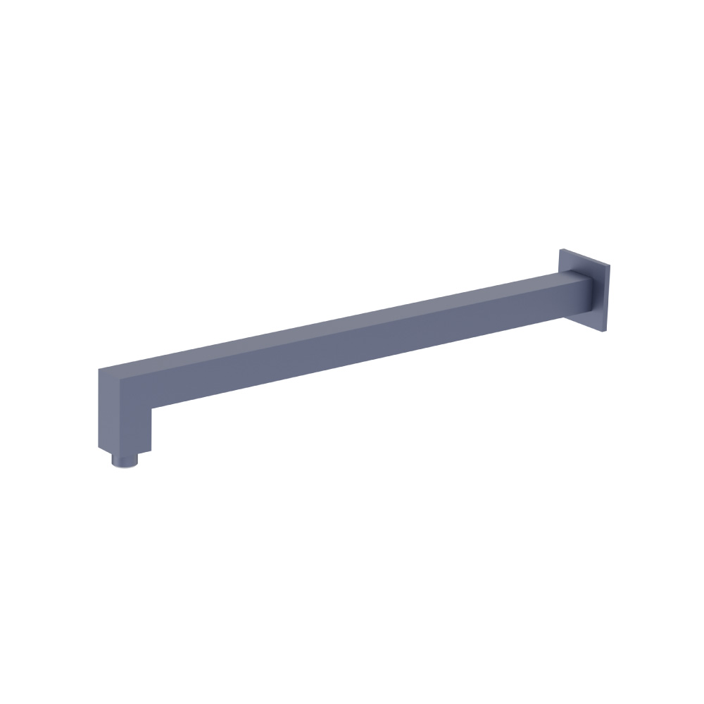 Wall Mount Square Shower Arm - 20" - With Flange | Navy Blue