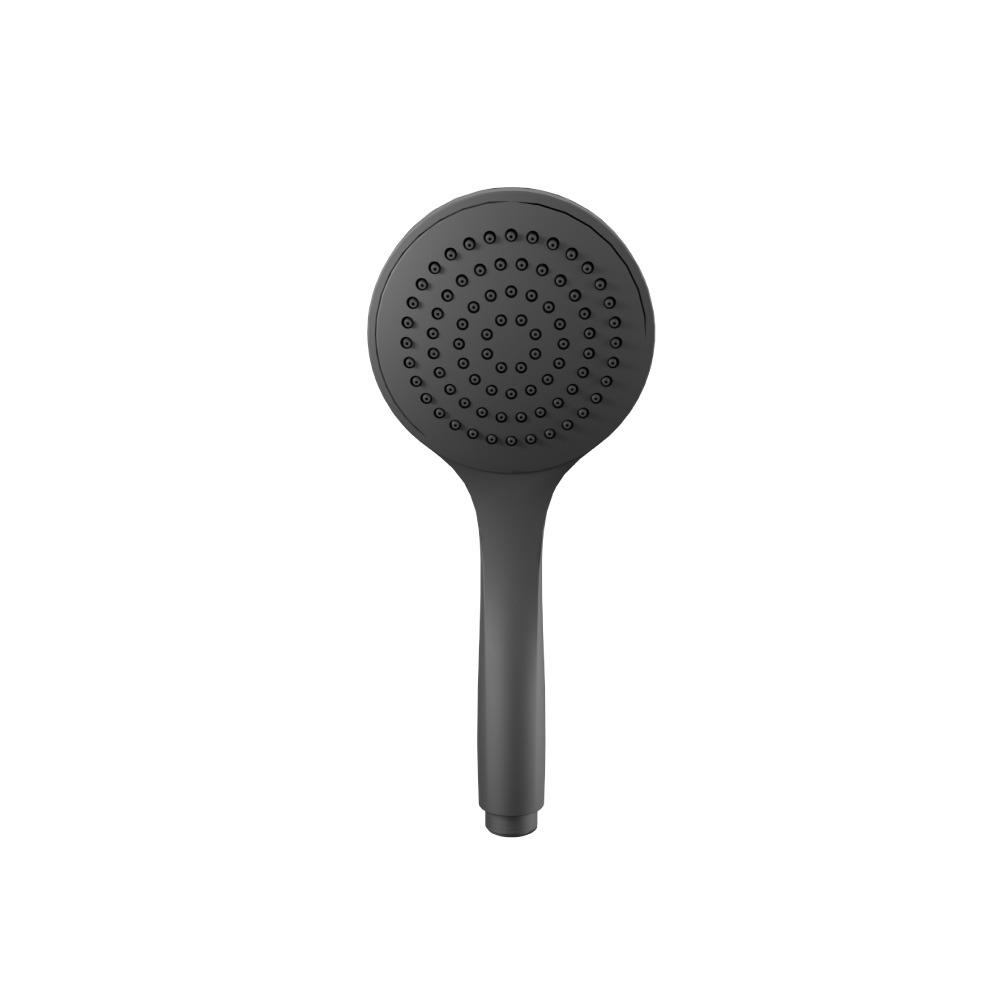 Single Function ABS Hand Held Shower Head - 100mm | Matte Black