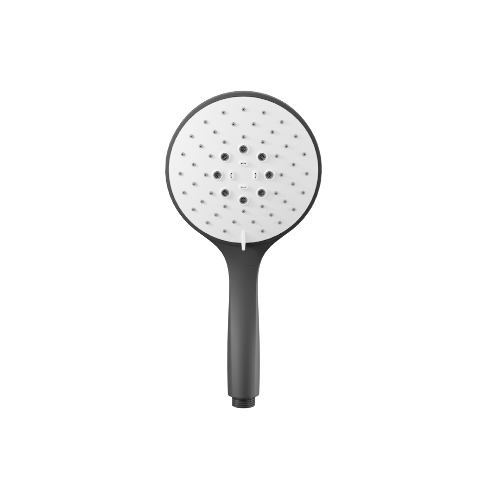 3-Function ABS Hand Held Shower Head - 130mm | Matte Black