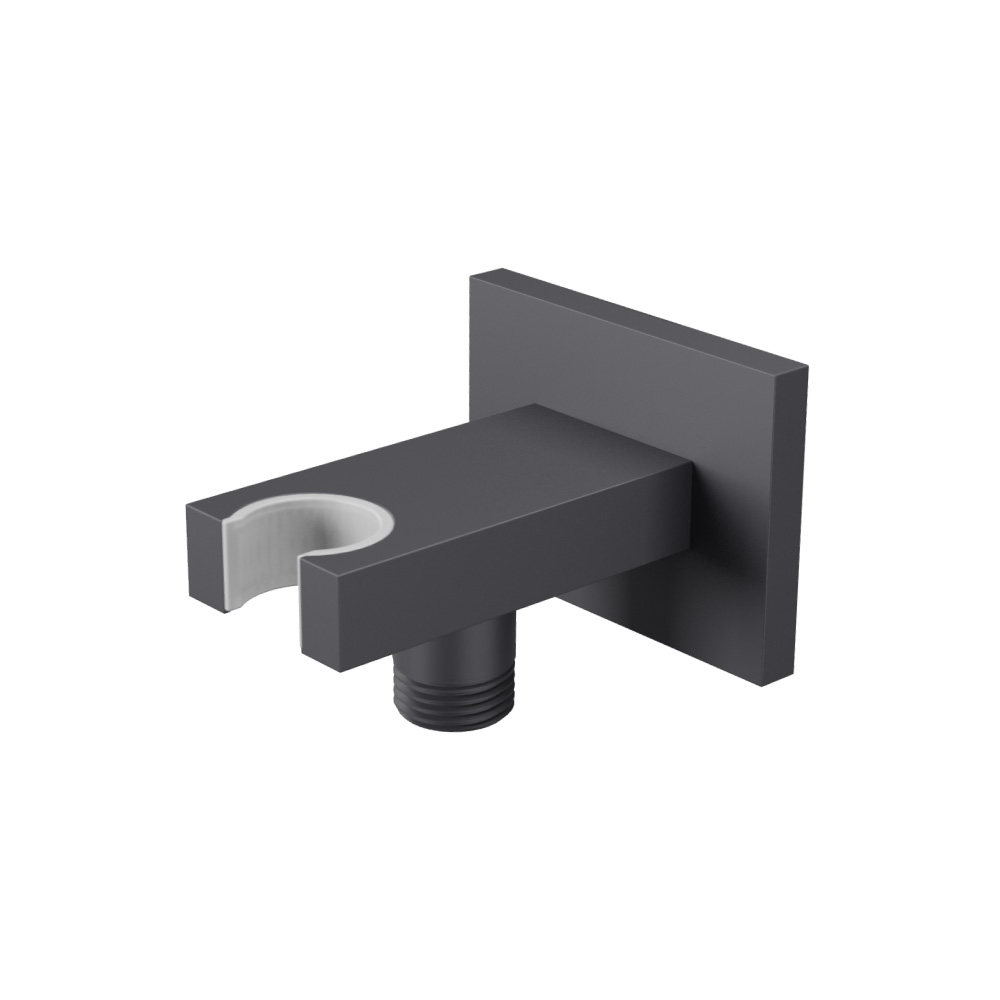 Wall Elbow With Holder Combo | Dark Grey