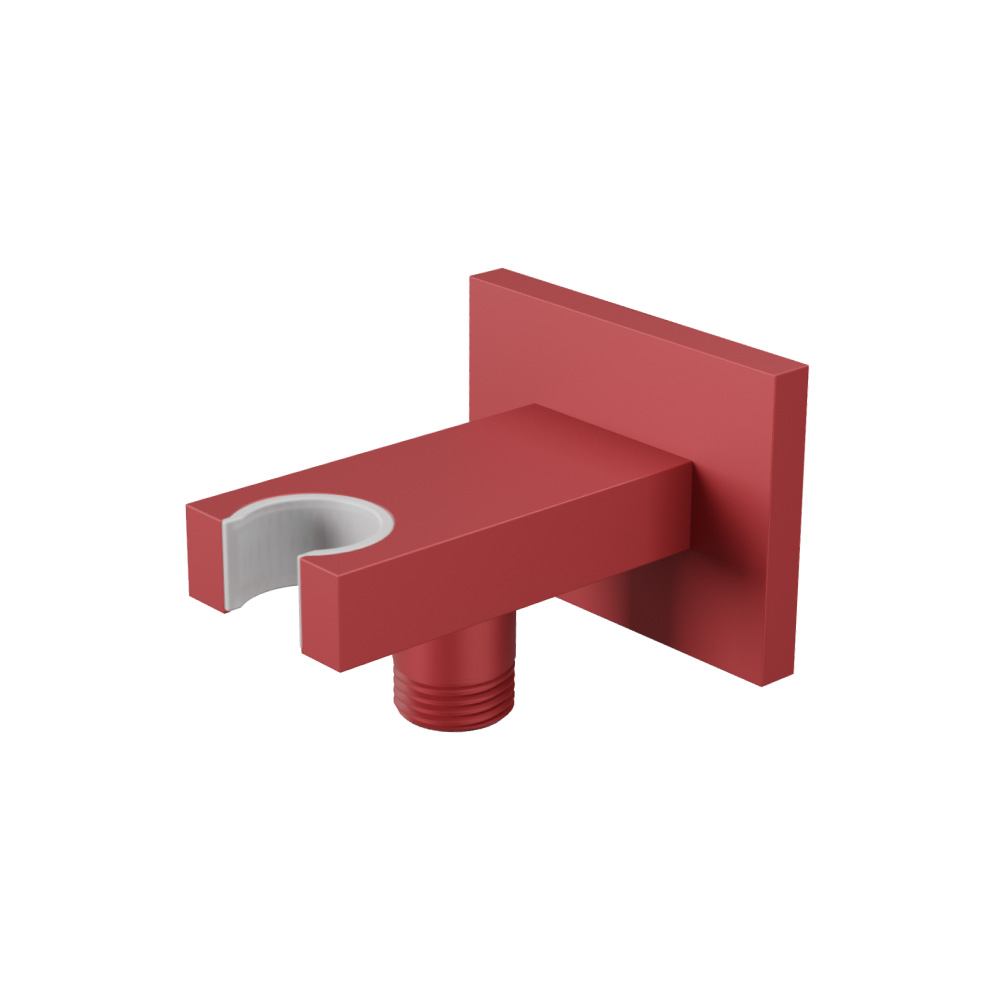 Wall Elbow With Holder Combo | Deep Red