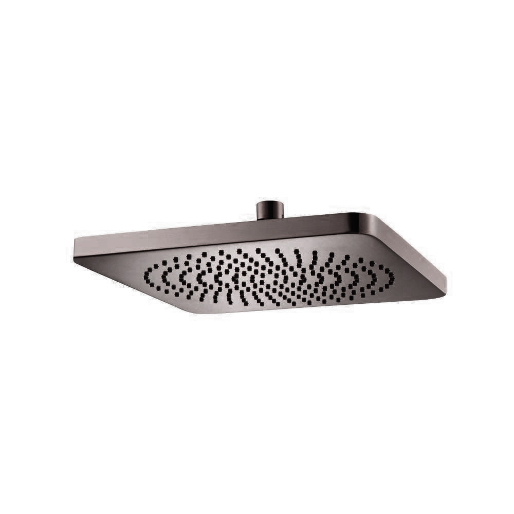 10" Solid Brass Showerhead / Rainhead | Brushed Gun Metal PVD