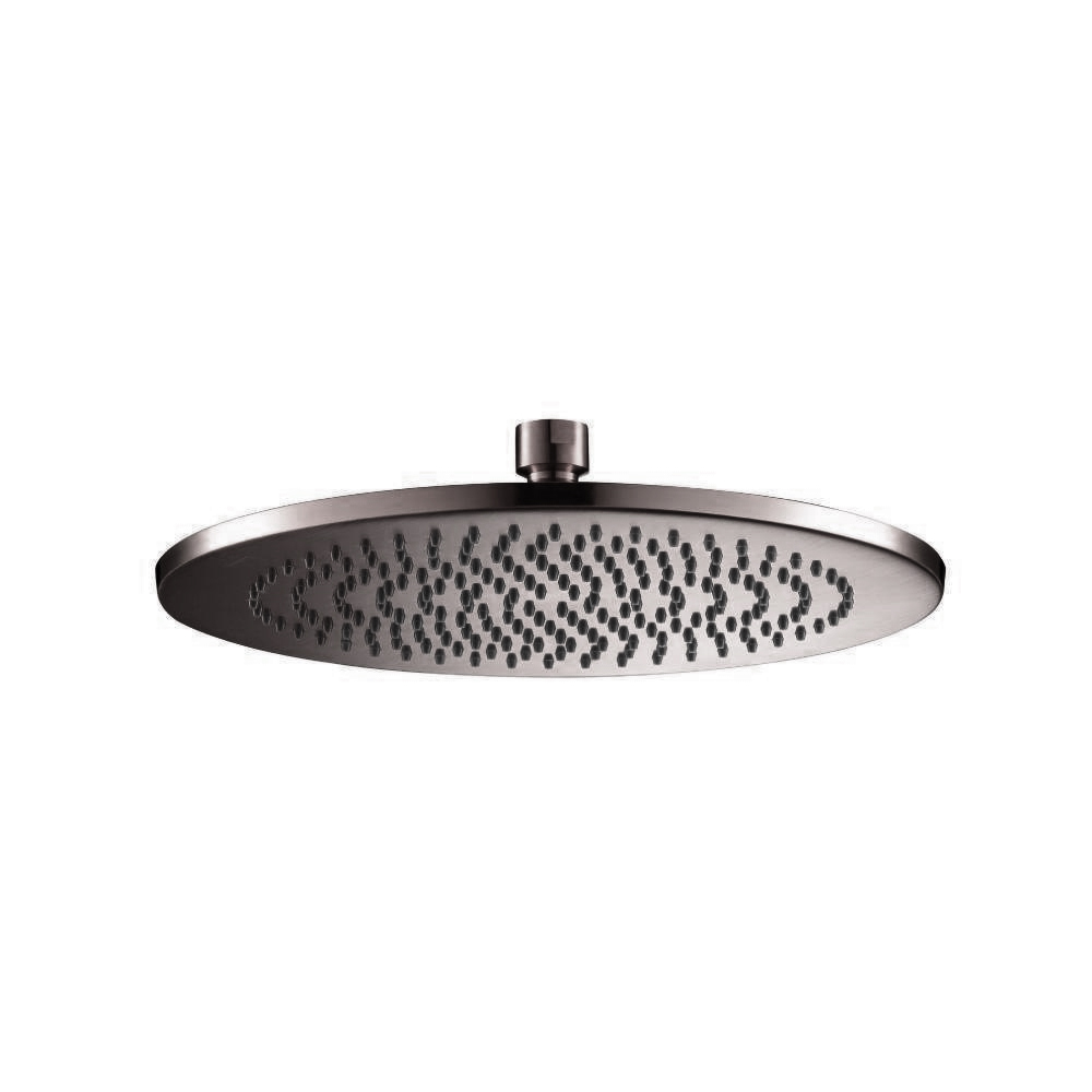 10" Solid Brass Showerhead / Rainhead | Brushed Gun Metal PVD