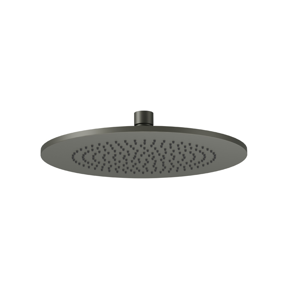 10" Solid Brass Showerhead / Rainhead | Gun Metal Grey