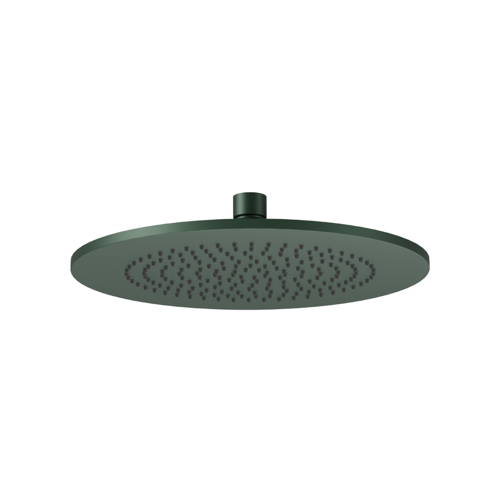10" Solid Brass Showerhead / Rainhead | Leaf Green