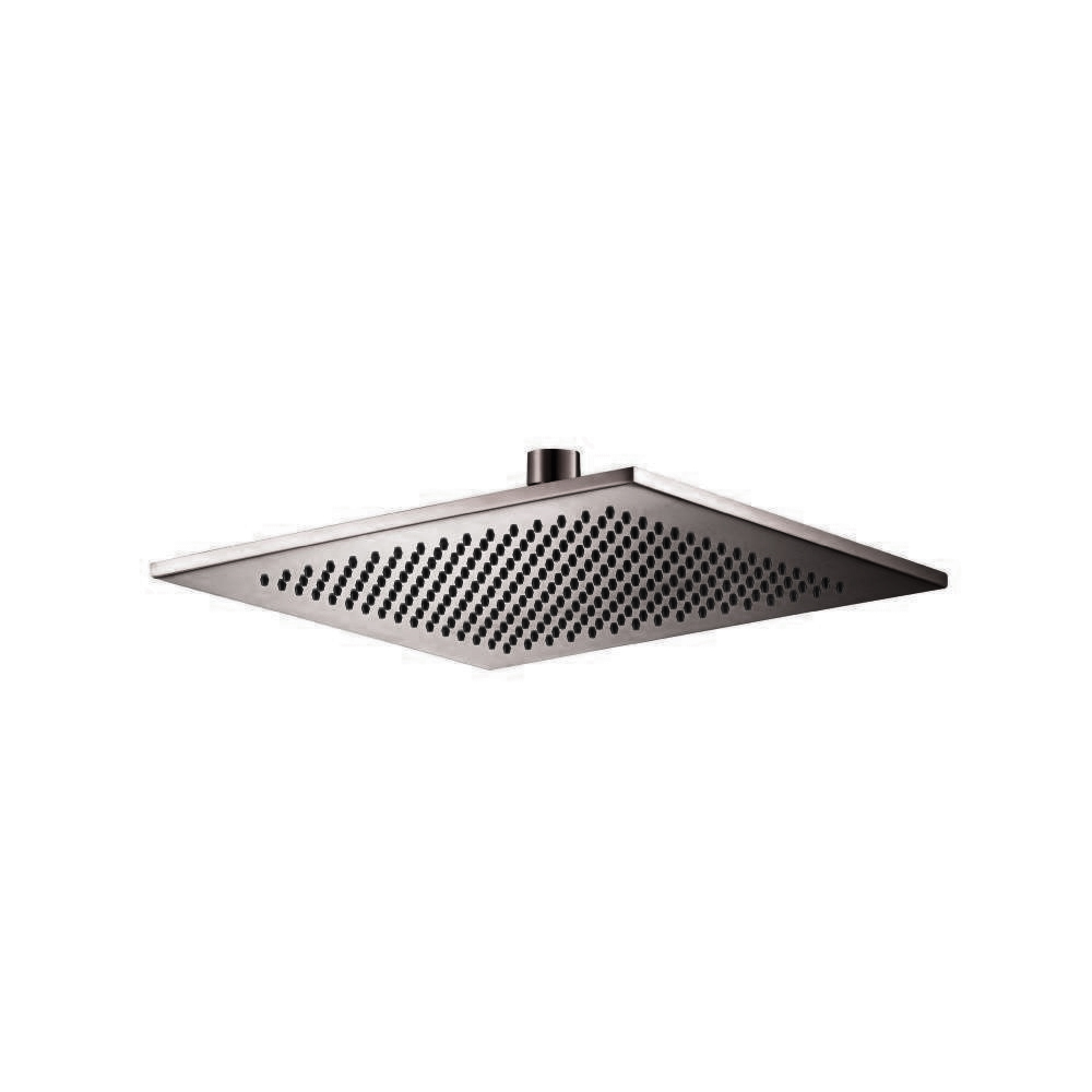 10" Solid Brass Showerhead / Rainhead | Brushed Gun Metal PVD