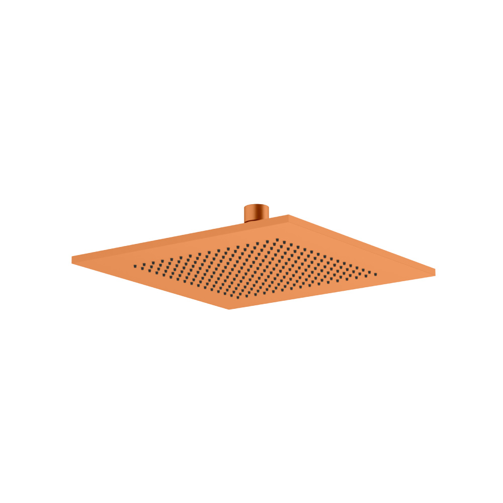 10" Solid Brass Showerhead / Rainhead | Terracotta Orange