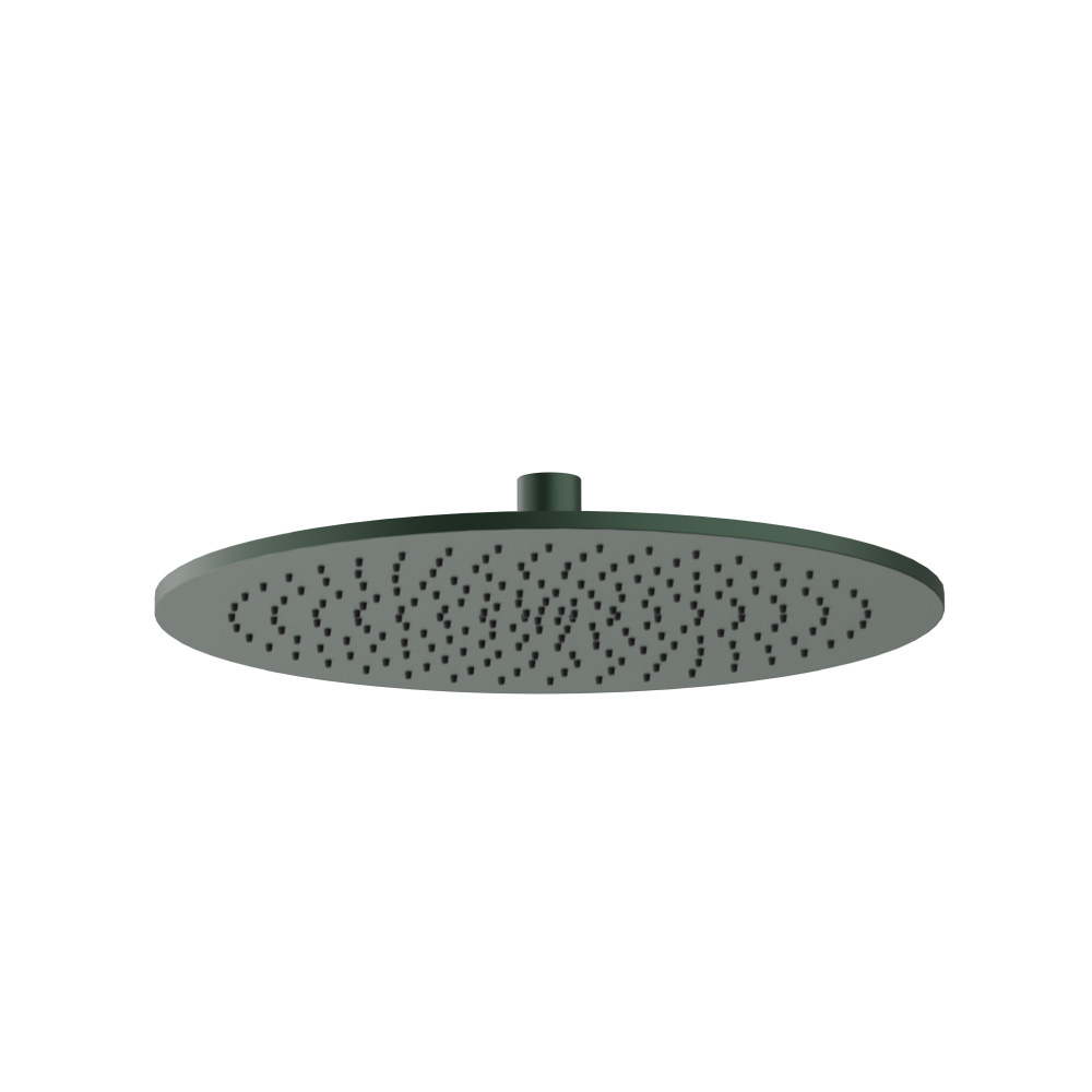 12" Solid Brass Showerhead / Rainhead | Leaf Green