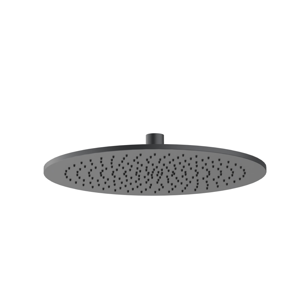 12" Solid Brass Showerhead / Rainhead | Rock Grey