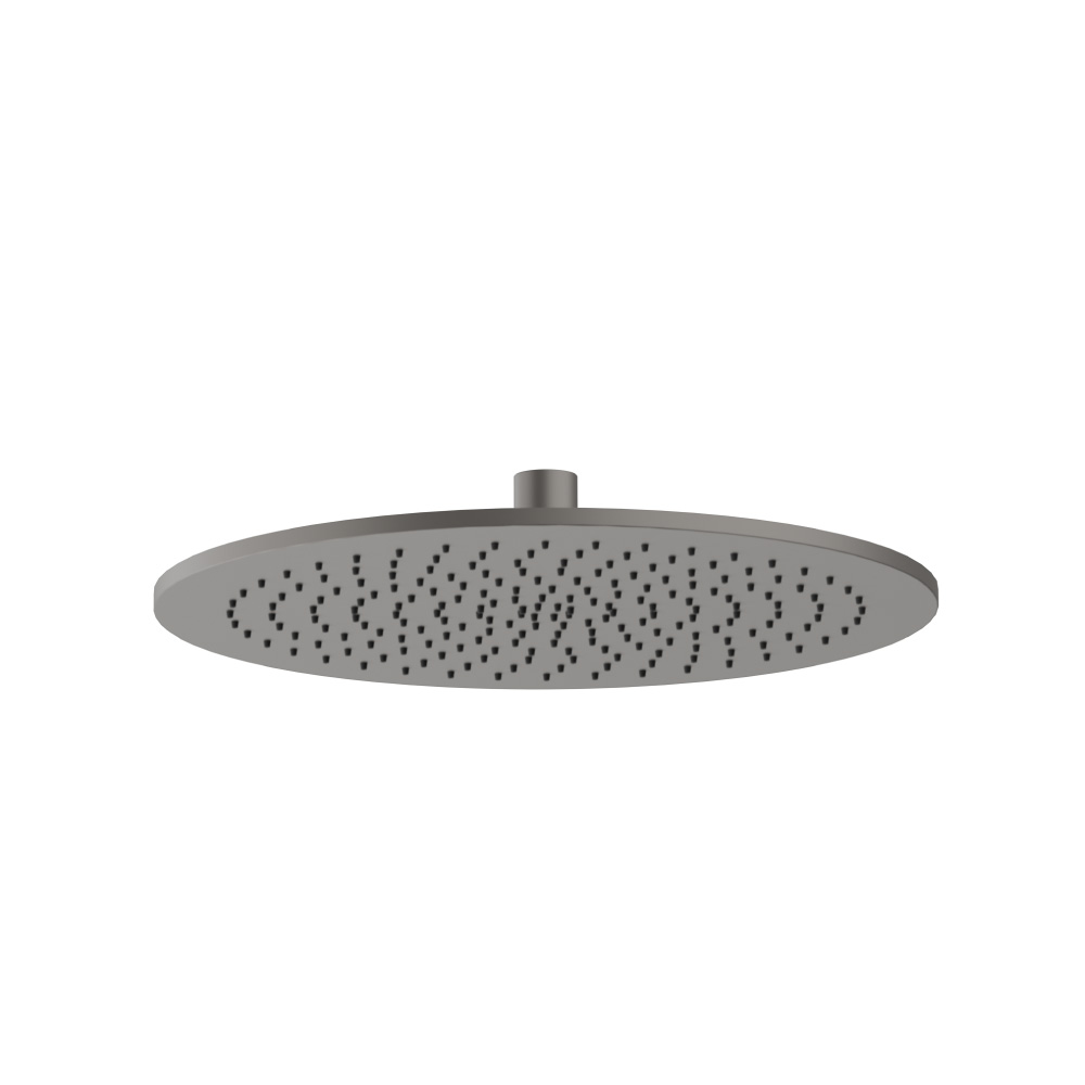 12" Solid Brass Showerhead / Rainhead | Steel Grey