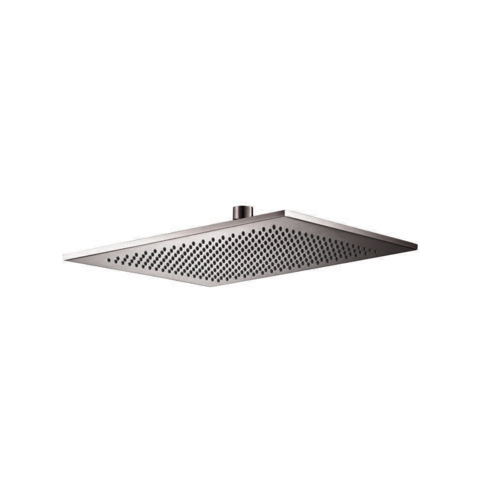 12" Solid Brass Showerhead / Rainhead | Brushed Gun Metal PVD