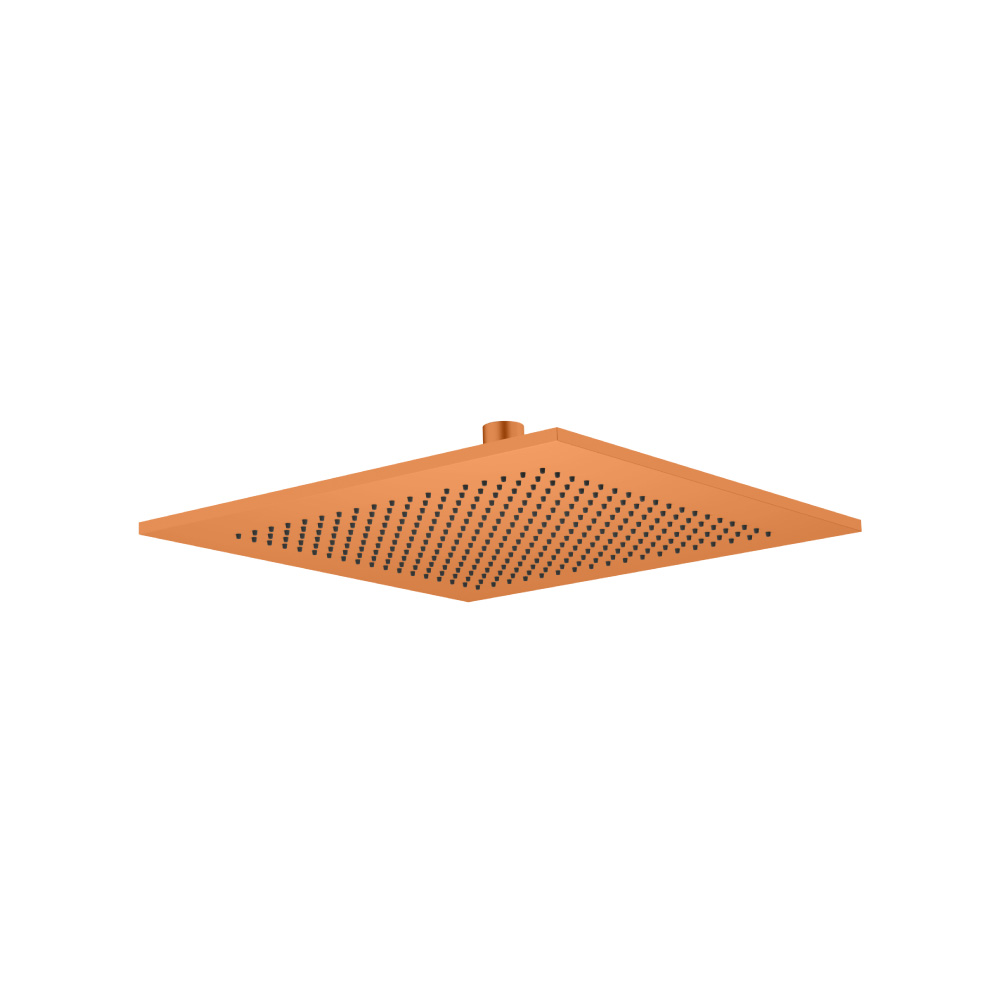 12" Solid Brass Showerhead / Rainhead | Terracotta Orange