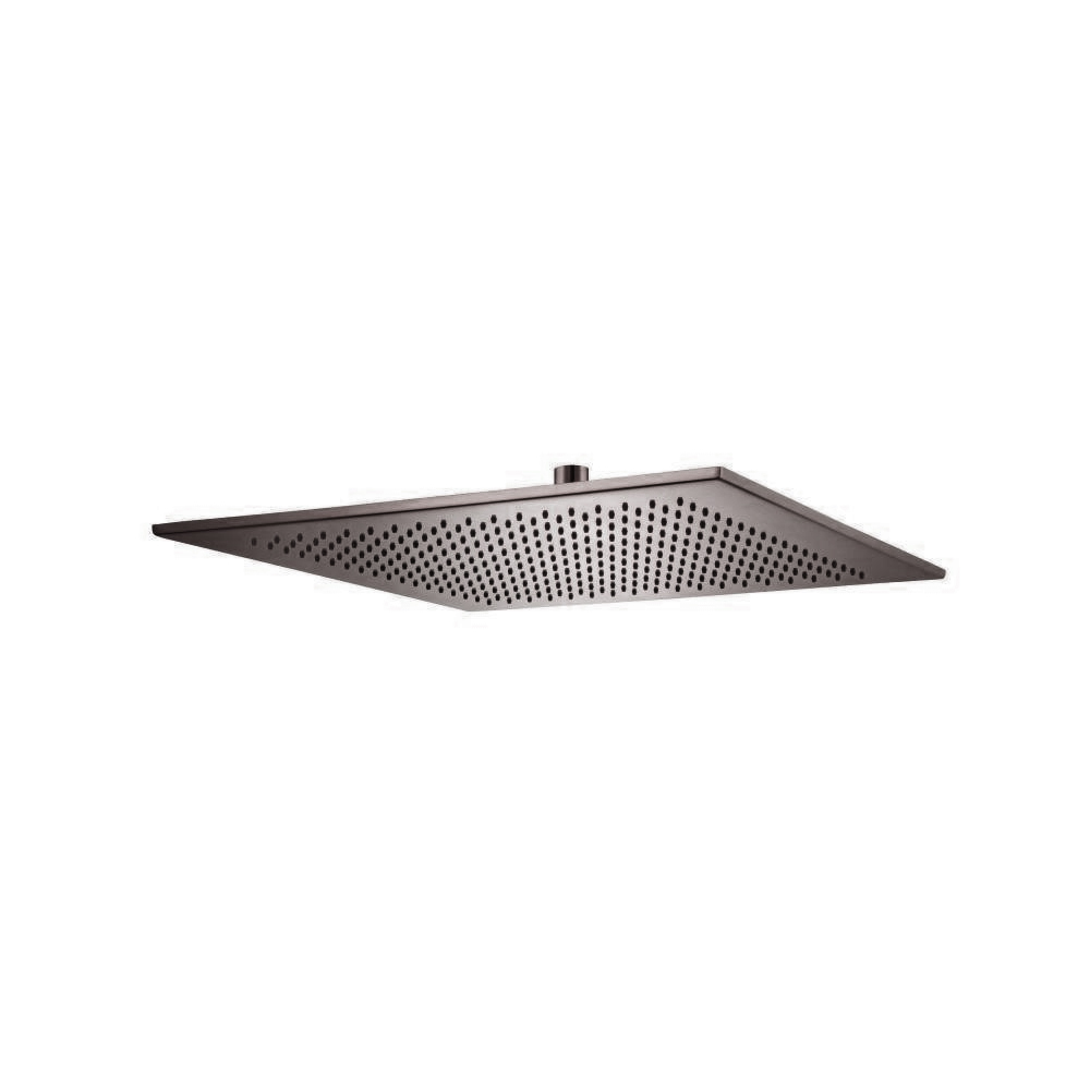 16" Solid Brass Rain Shower Head | Brushed Gun Metal PVD