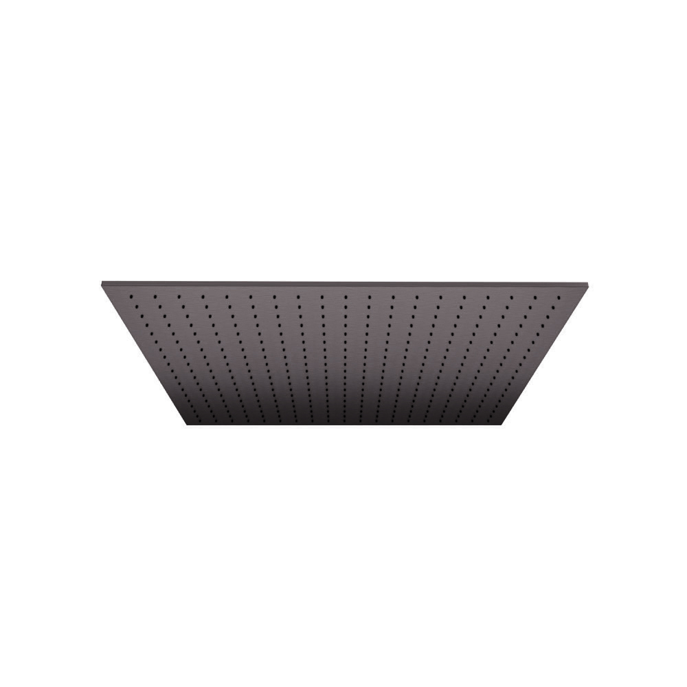 20" Solid Brass Showerhead / Rainhead | Brushed Gun Metal PVD