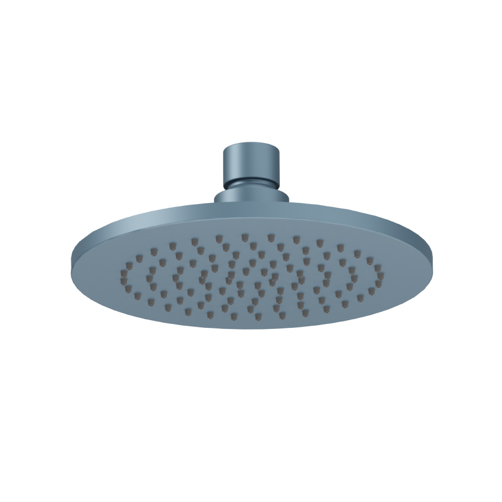 6" Solid Brass Showerhead / Rainhead | Blue Platinum