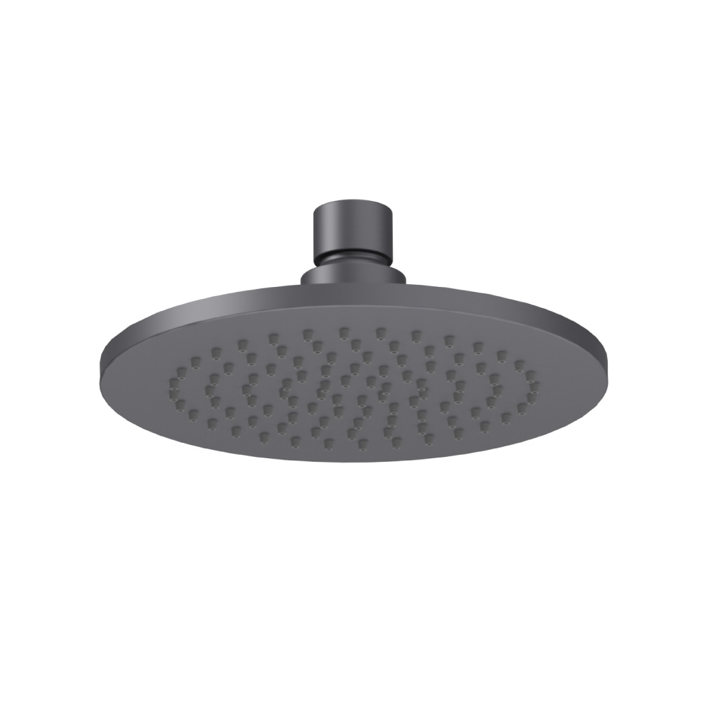 6" Solid Brass Showerhead / Rainhead | Dark Grey