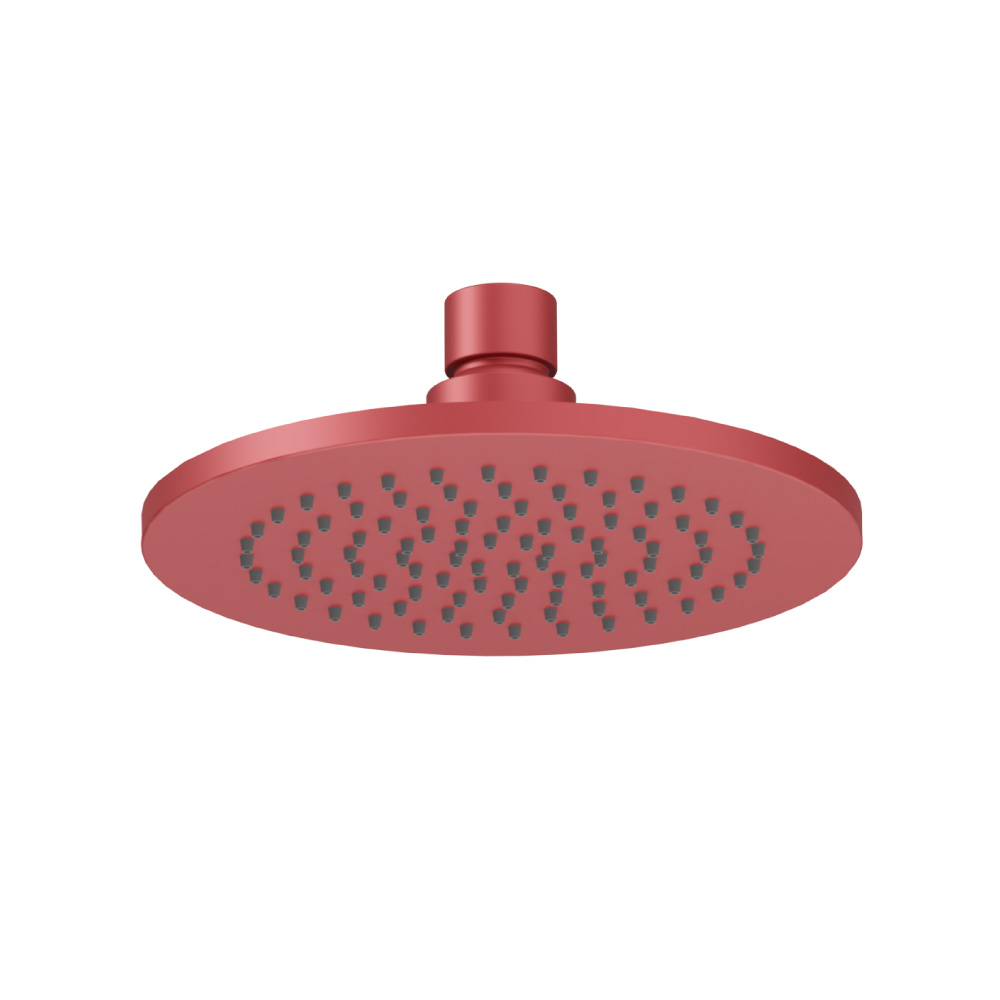 6" Solid Brass Showerhead / Rainhead | Deep Red