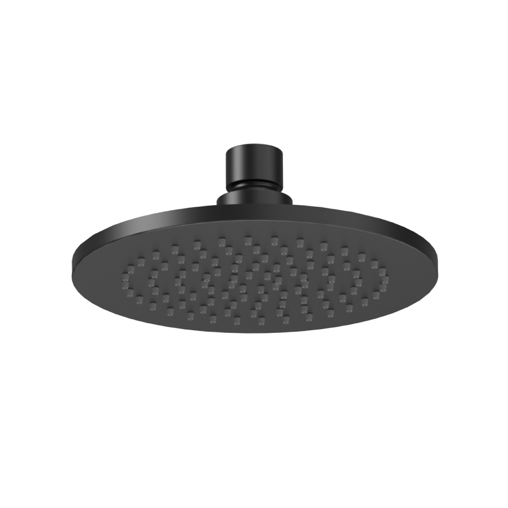 6" Solid Brass Showerhead / Rainhead | Gloss Black