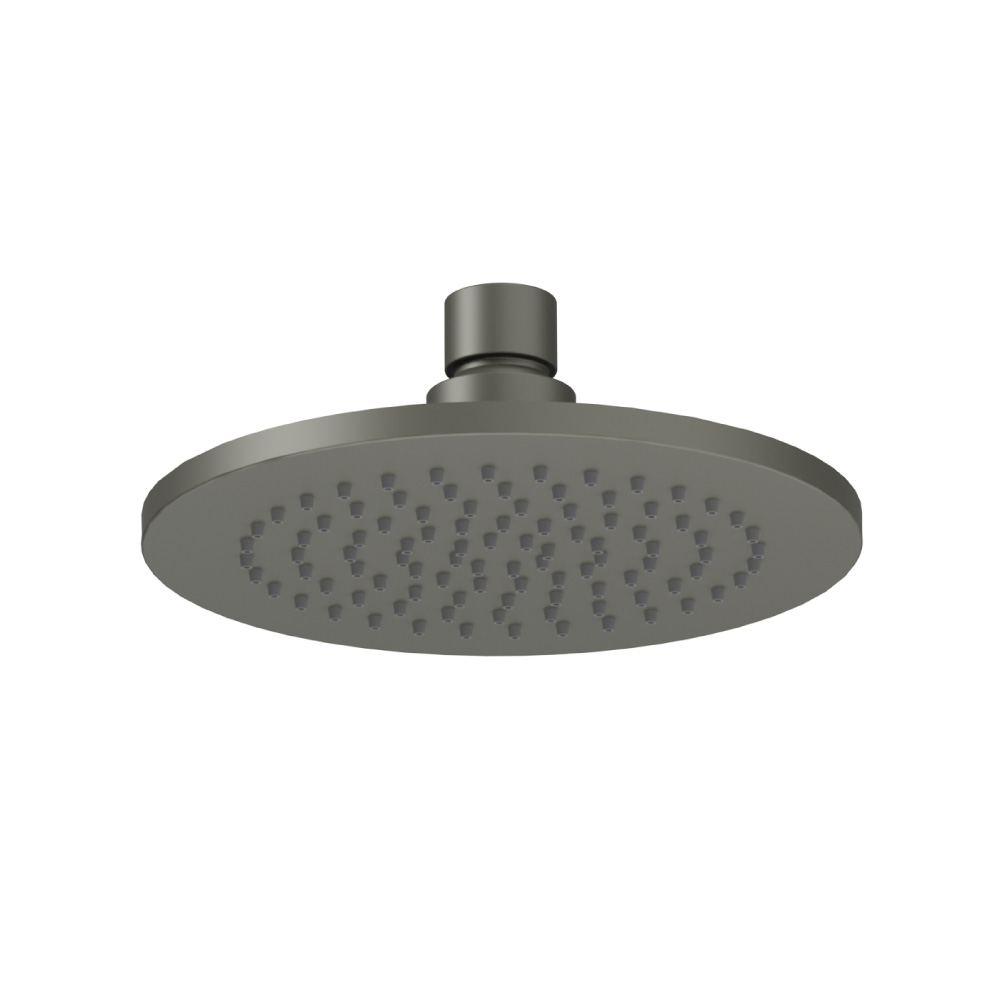 6" Solid Brass Showerhead / Rainhead | Gun Metal Grey