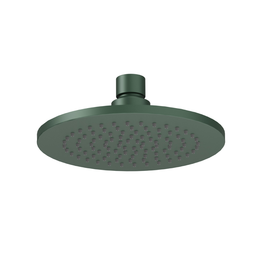 6" Solid Brass Showerhead / Rainhead | Leaf Green