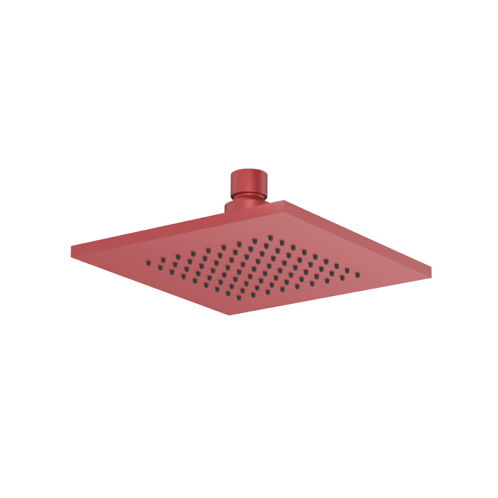 6" Solid Brass Showerhead / Rainhead | Deep Red