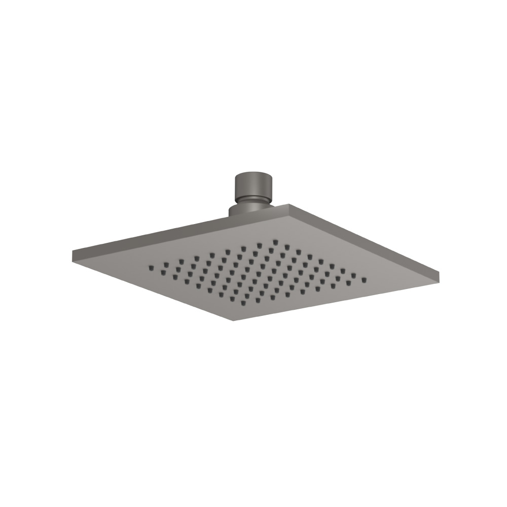 6" Solid Brass Showerhead / Rainhead | Steel Grey