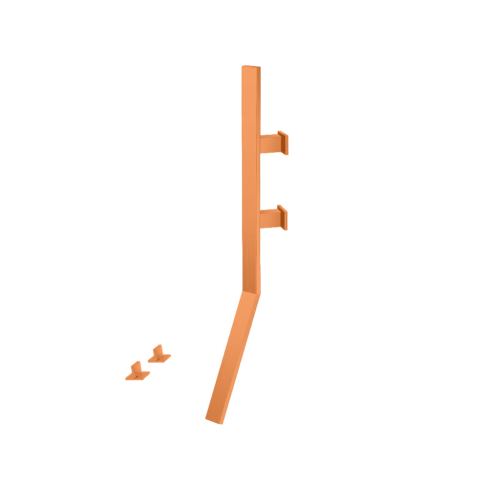 Wall Mount Faucet With Deck Handles | Terracotta Orange