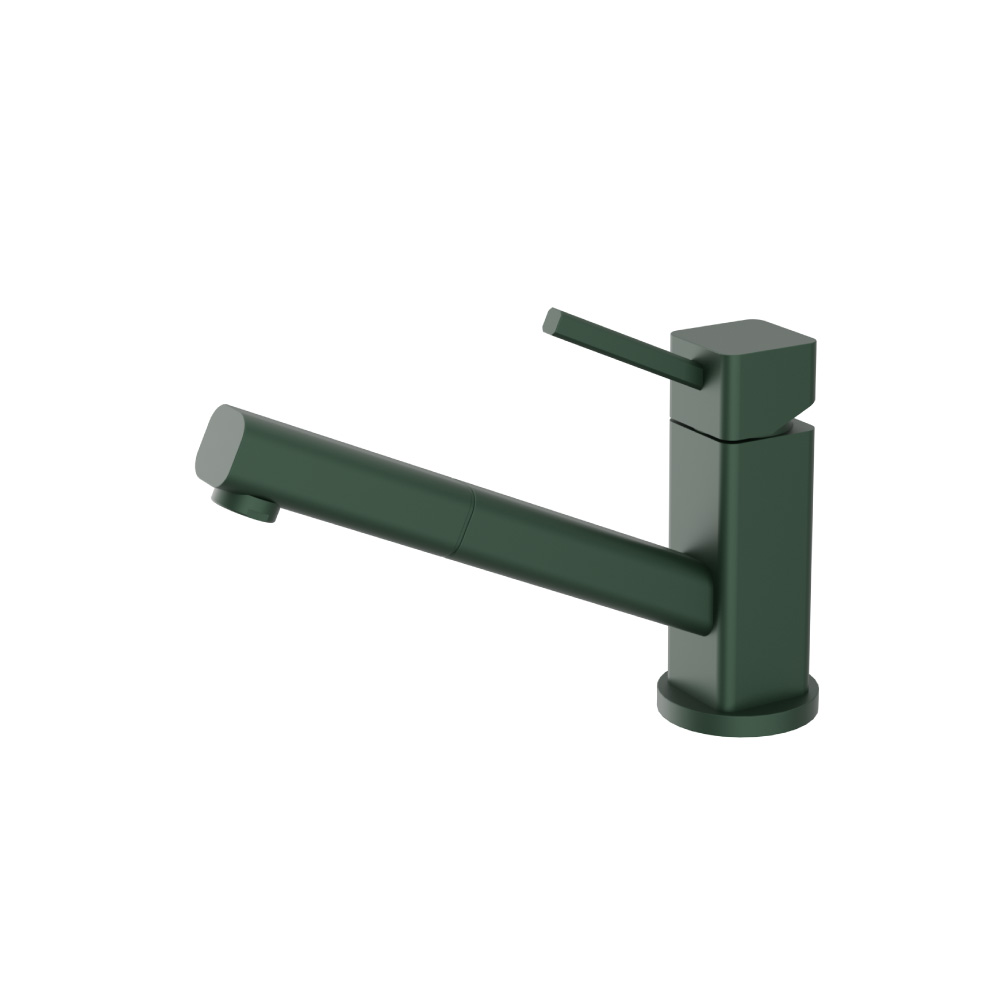Smallie - Stainless Steel Kitchen Faucet With Pull Out | Leaf Green